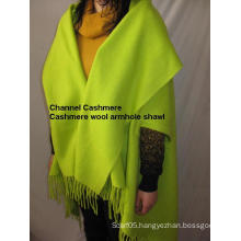 Cashmere Wool Armholes Cape